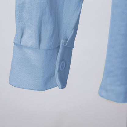 Henley Shirt - Chemise en lin à manches longues, décontractée, pour l'été